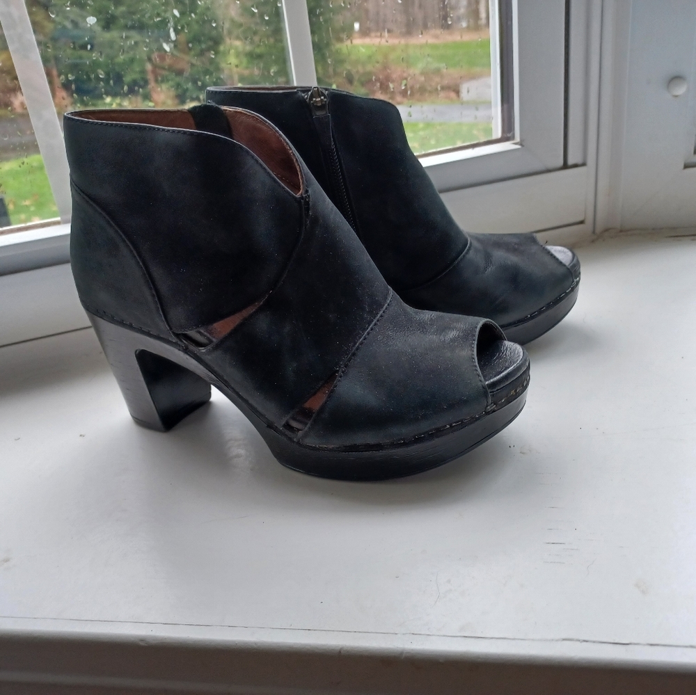 Dansko Peep Toe Bootie